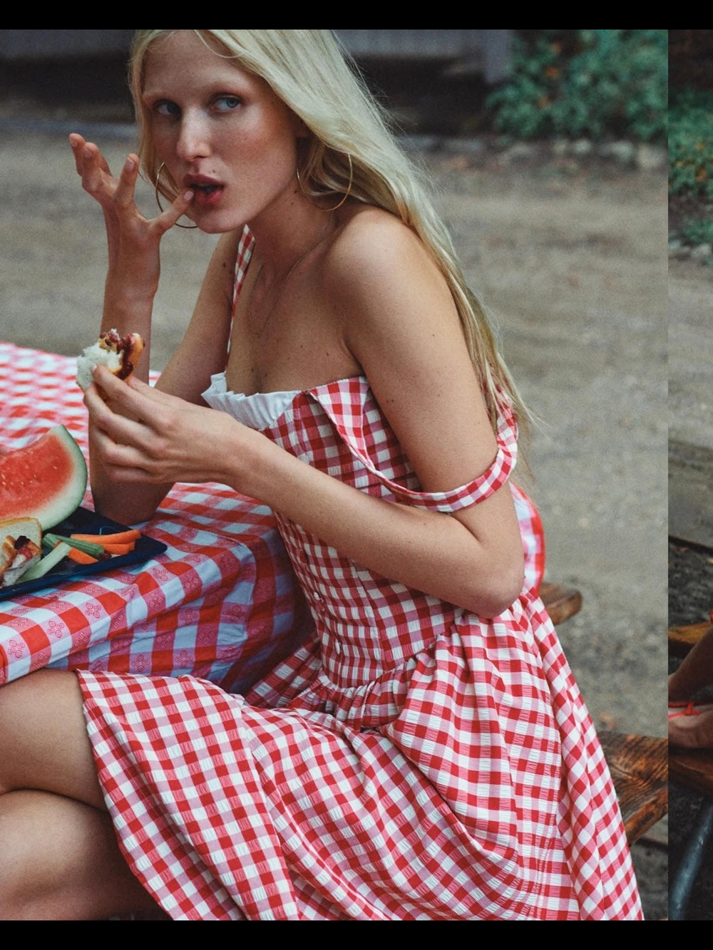 For Love & Lemons Scotch Bonnet Midi Dress